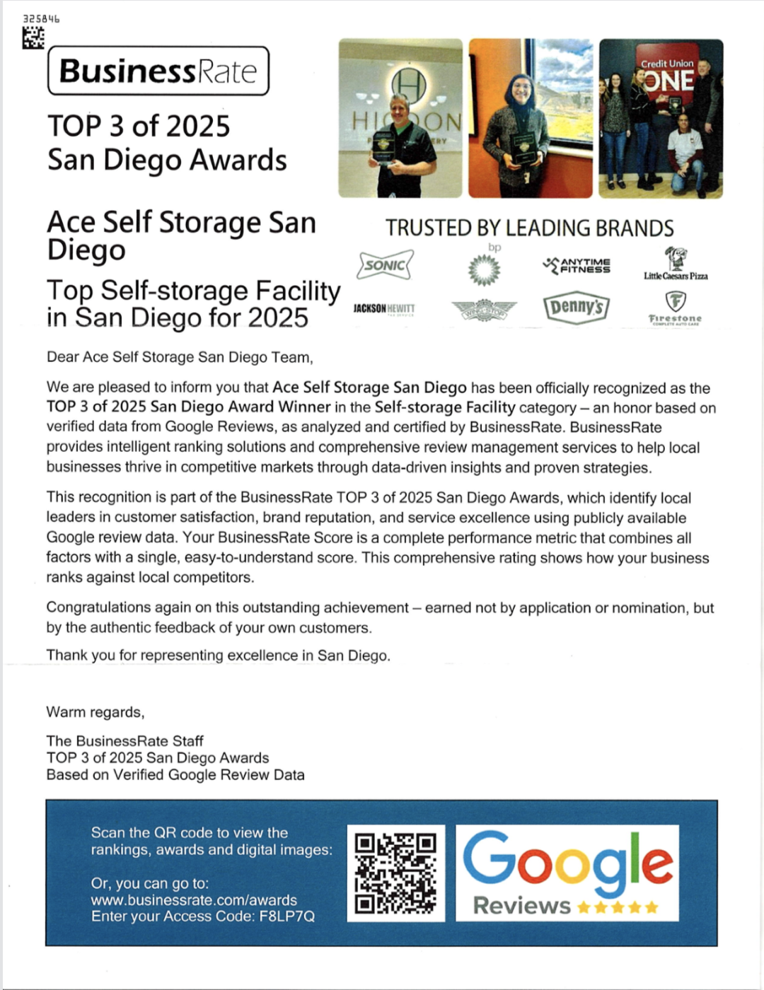 top 3 storage San Diego Awards